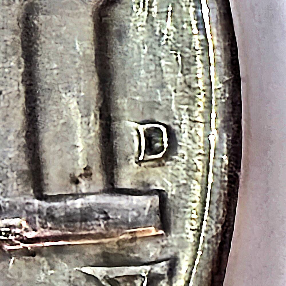 1964 D Repunched Mint Mark Jefferson Nickle